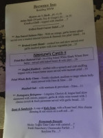 The Woodshed menu