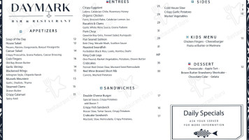 Daymark menu