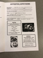 Pupuseria Marelyn menu