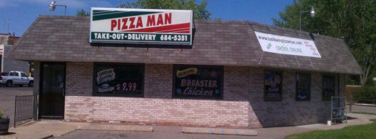 Pizza Man outside