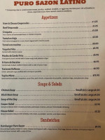Puro Sazon Latino menu