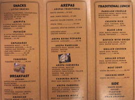 Antojitos De Venezuela menu