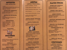 Antojitos De Venezuela menu