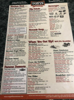 Tony's I-75 menu
