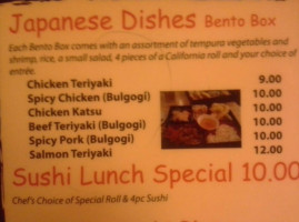 Okinawa Sushi Asian Bistro Llc menu