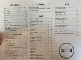 Cafe Smitten menu