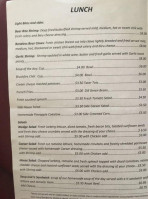 Black Bear Tavern menu