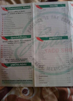Lolita's Mexican Food menu
