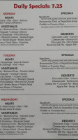 France's Diner menu
