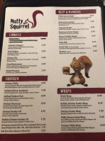 The Nutty Squirrel menu