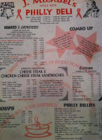 J. Michaels Philly Deli menu