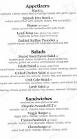 Tulip Bar And Restaurant menu