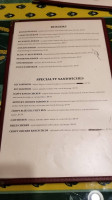 Capers Cafe menu