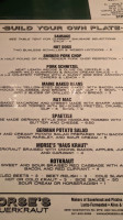 Morse's Sauerkraut menu