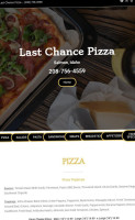 Last Chance Pizza food
