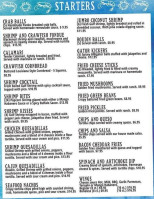 Ocean Grille menu