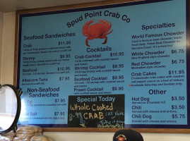 Spud Point Crab Company menu