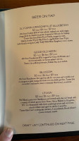 Hudson Valley Brewery menu