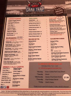 The Crab Trap Grill menu