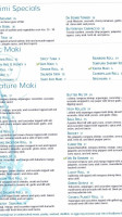 Sushi Blue menu