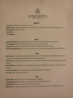 Acquaviva Winery-batavia menu