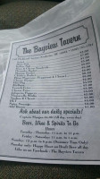 Bayview menu