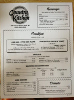 Old Town Country Kitchen. menu