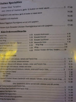 Boiceville Inn menu