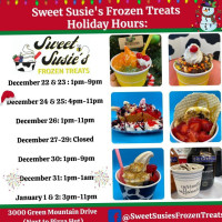Sweet Susie's Frozen Treats food