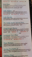 Baja Cantina menu