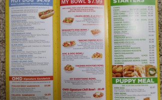 The Kabab Shack (oh My Dog Previously) menu