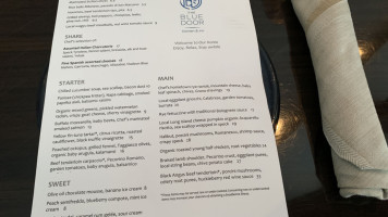 The Blue Door Kitchen And Inn menu