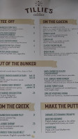 Tillie's At The Clubhouse menu