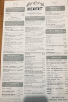 Back Country Cafe menu