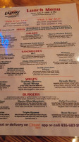 Granary Grill menu