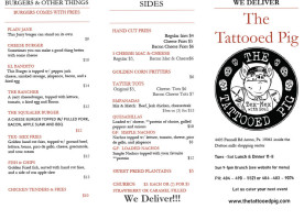The Tattooed Pig menu