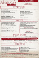 Adriatic Cafe Italian Grill Spring Tx menu