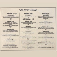 The Spot menu