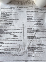 The West End Restaurant Sandbar Grill menu