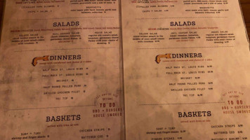 The Gold Mine Grill Saloon menu