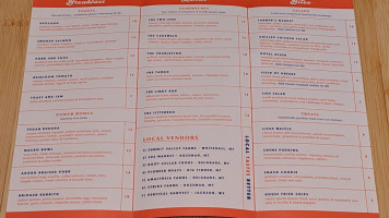 Foxtrot menu
