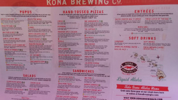 Kona Brewing Co. menu