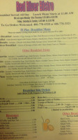 Red River Inn Suites menu