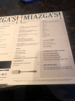 Miazga's menu