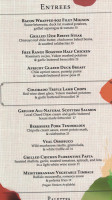 Palettes, Taos Food Art menu