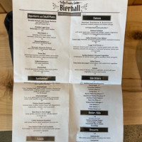 Von Trapp Brewery Bierhall menu