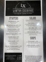 The Lawton Exchange menu