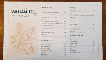 William Tell House menu