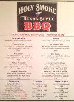 Holy Smoke Texas Style Bbq food