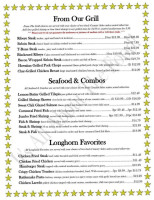 Longhorn Grill menu
